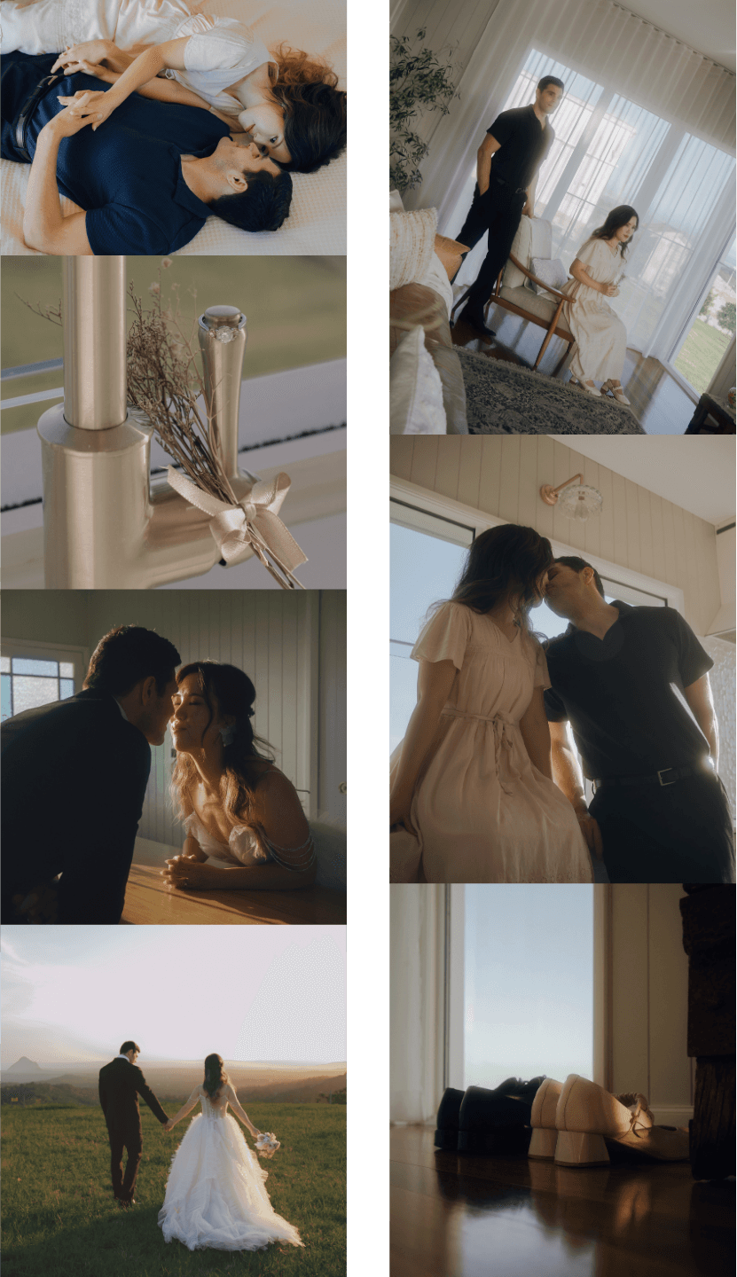 Save the date vertical strip